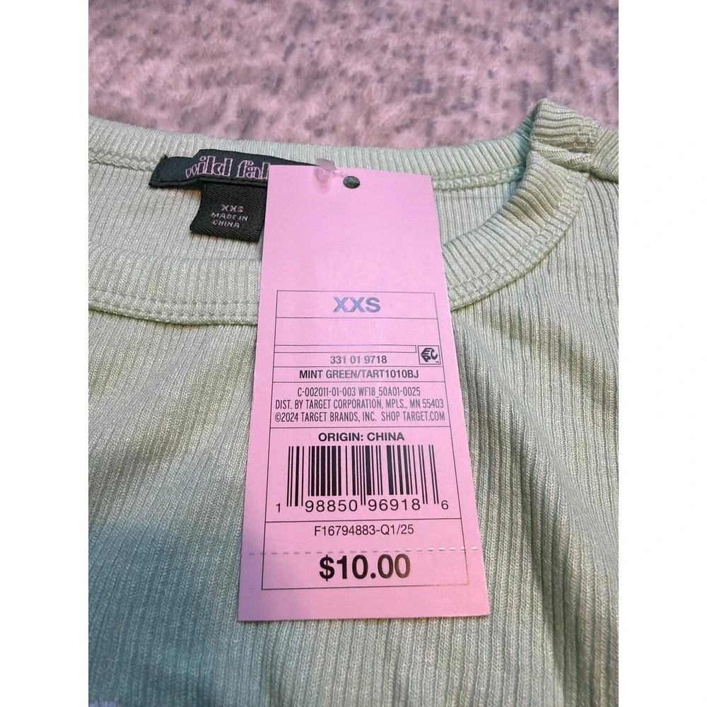 Wild Fable Womens XXS Ribbed Knit Tank and tee bundle 5‎ piece lot - Picture 7 of 11